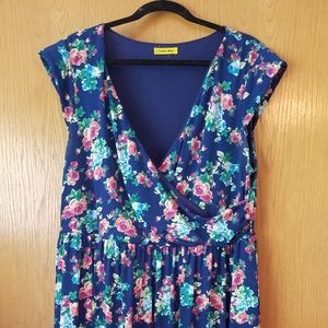 Modcloth Yellow Star 2x Floral Dress